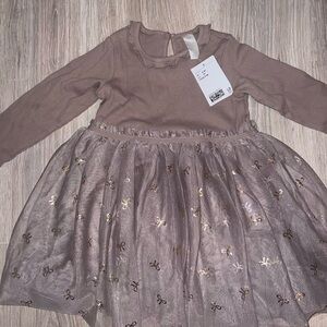 Elegant Brown Kids Dress